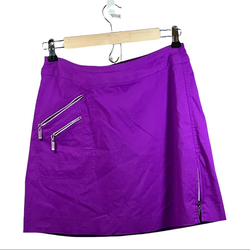 JAMIE SADOCK Women’s Zipper Athletic/Golf Skort/Skirt Purple Size 8